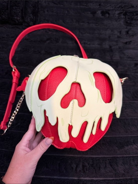 Loungefly Handbags - Loungefly Red Apple Crossbody Bag with Cream Drip
